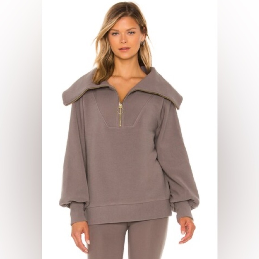 Varley Vine Pullover in Deep Charcoal Size 1X Plus Size Revolve